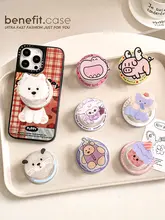 かわいい動物デザインの磁気吸着スマホスタンド【折りたたみ式・デスク用・伸縮可能】
