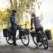 全防水自転車用フロント・リアラックバッグ【旅行用・大容量・頑丈設計】