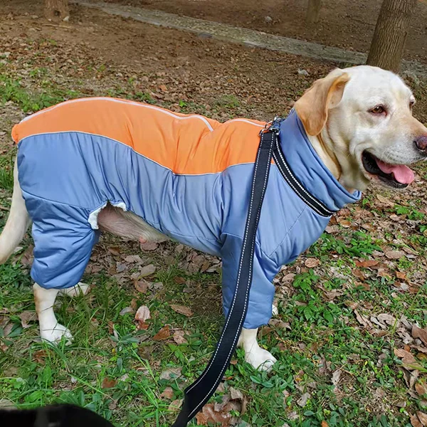 犬用秋冬用厚手全身保温コート【四足タイプ・中大型犬用】