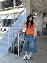 開襟リブニットトップス【肩出し・フィット感・半袖】
