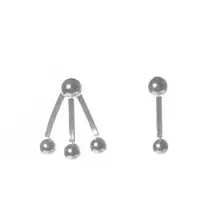 S925純銀のアシンメトリーイヤリング【ユニセックス・シンプル・トレンドデザイン・ブラックビーズ】