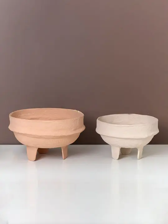 三足デザインの花器【インテリア飾り・リアルな造花用・リビングや玄関に最適】