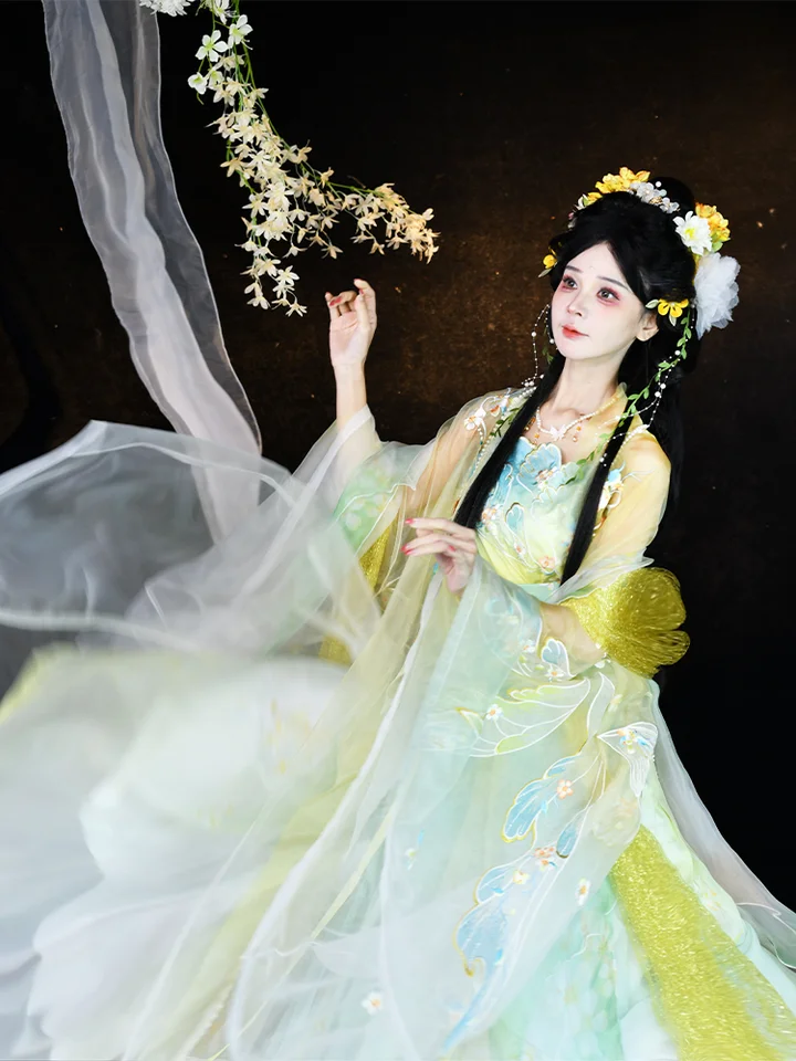 宋風対襟襦裙【春夏用・花神シリーズ・女性用】