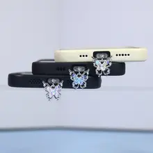 スマートフォンアクセサリー 蝶 幾つかのHuaweiとXiaomiとiPhoneに適用 装飾パーツ