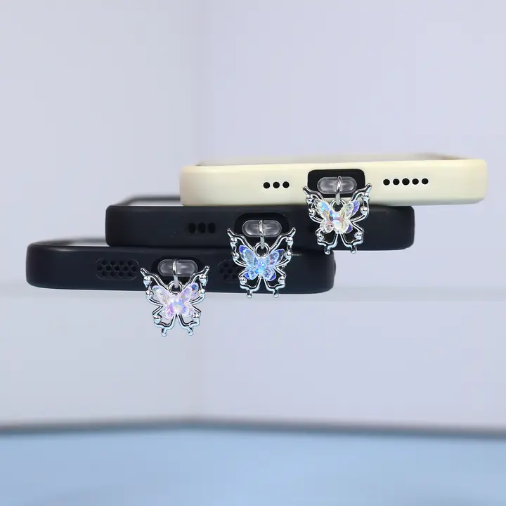 スマートフォンアクセサリー 蝶 幾つかのHuaweiとXiaomiとiPhoneに適用 装飾パーツ