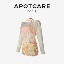 APOTCARE 夏用薄手紫外線対策カーディガン【オレンジ・ビーチ・リゾート・キャミソールタイプ】