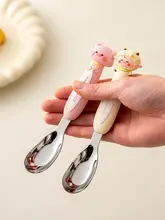 食洗機対応の子供用ステンレス製元宝スプーン【食品グレード・お子様用】