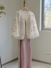 新しい中国風オーガンジージャケット女性の春夏薄い