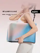 Aoyi 屋外用ヨガマット【薄型・携帯性に優れる・防滑・天然ゴム製・女性用】
