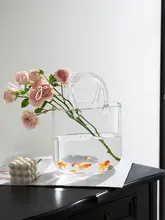 花瓶 透明 高級感 ラグジュアリー リビング 水耕器具 生花挿し 飾り