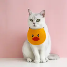 ペット用 おしゃれな飲食エプロン【猫・犬用・可愛い・首掛けデザイン】