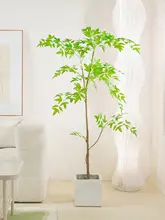 大型リビング用フロアスタンド 南天竹 バイオミミックプラント グリーン植物 北欧スタイル