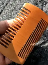 携帯用桃の木製幅広櫛【ビアードケア・頭皮の清潔に最適】