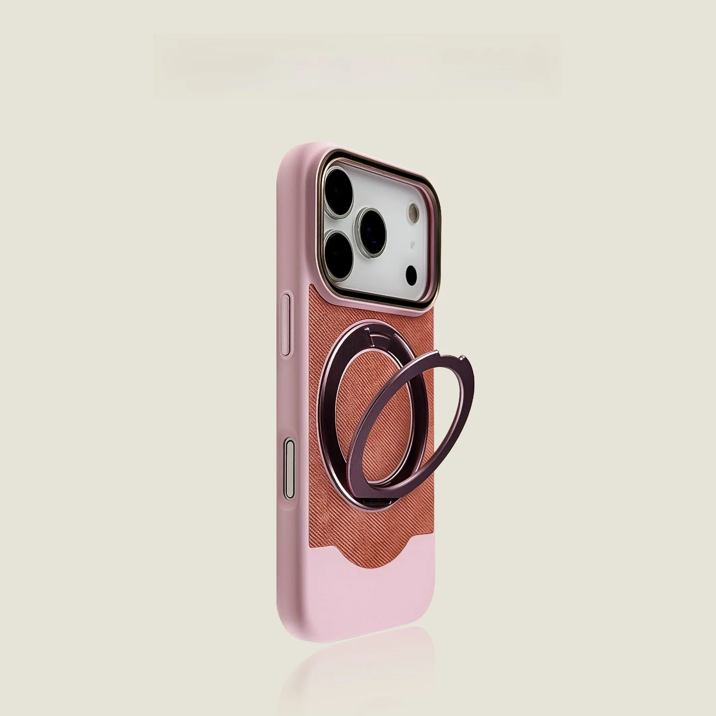 iPhone用スマホバンカーリングケース【360度スタンド・防衝撃・マット仕上げ】