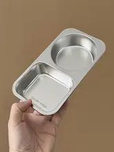 304ステンレス製 保存容器【電子レンジ対応・二段仕切り・軽食用】