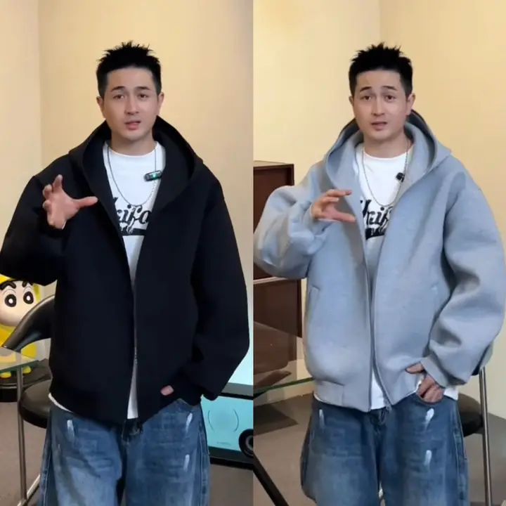 春秋用 メンズフード付きカーディガン【極上の柔らかさ・カジュアルデザイン・ゆったりフィット】