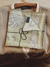 高級感ある純絹ストライプスカーフ【女性用・首巻き対応・洗練されたデザイン】