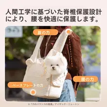 犬用通気性リュックサック【大容量・小型犬用・お出かけ便利】