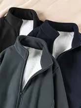 秋冬にぴったり！ジップアップフリース厚手ジャケット【男女共用・カジュアルデザイン】