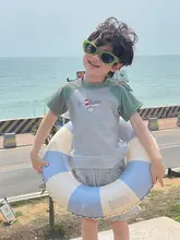 子供用恐竜柄水着セット【男の子用・半袖・速乾・2点セット】