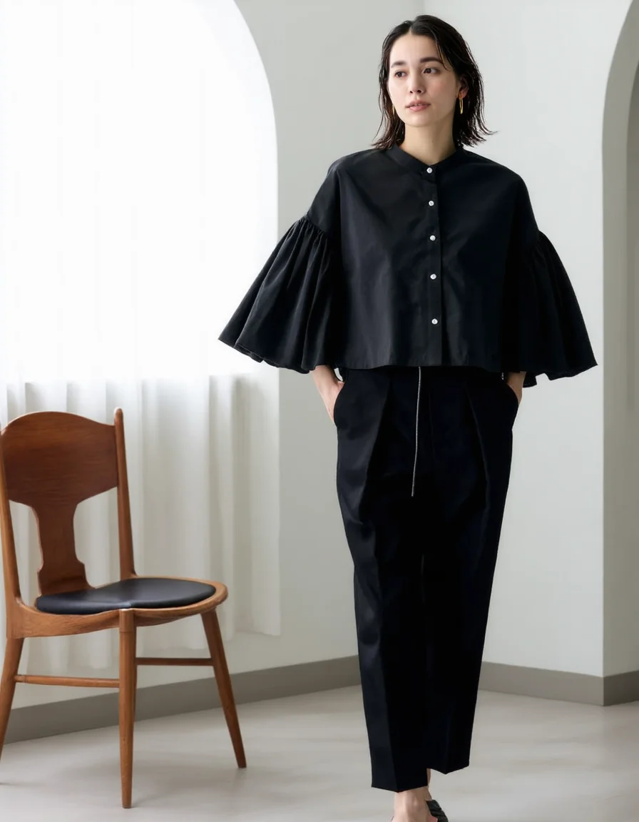 大人可愛い服 50代コーデ | シルエット・色・質感の3原則で失敗しない着こなし