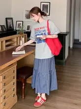 感あふれる夏用カジュアルコーディネート【Tシャツ・チェック柄スカート・セットアップ対応】