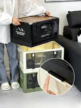 インダストリアルデザインのフリップトップ収納キャビネット【リビング・ベッドサイド・キャンプ風・多層小型収納】