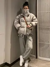 デザイン性豊かな短丈コットンジャケット【冬用・厚手・カジュアルスタイル】（セットアップ対応）