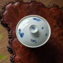 高級景徳鎮製 陶器ティーカップ【蓮の葉デザイン・茶器用・1個】