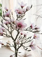 造花 モクレン 大型 花付き フェイクツリー インテリアグリーン 空間演出 和モダン 禅 置物