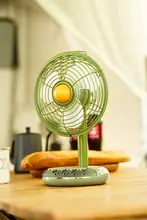 ポータブル充電式アウトドア扇風機【超長持ち・デスク用小型ファン】