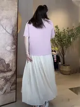 高腰Aラインスカート【春夏用・女性大きいサイズ・フィット・万能】