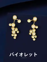 高級感あるS925純銀製ピアス【洗練されたデザイン・秋の贈り物に最適】