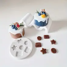 チョコレートクッキー用シリコン型【食品グレード・DIYベーキング・ケーキデコレーション用】