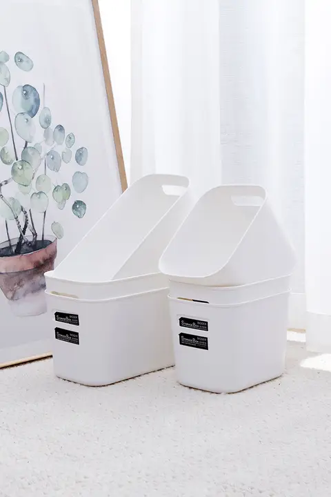 キッチン用プラスチック収納ボックス【デスクトップ整理・化粧品・お菓子収納】