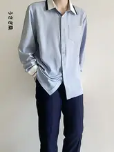 学院風ブルーのスーツ【男子用・秋冬・演出用・四点セット対応】
