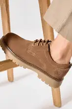 Camel クラシックなデザインのマーチンシューズ【低めのワークシューズ・秋冬用・男のカジュアル】