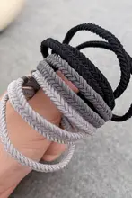 シンプルで洗練されたヘアリング【高いポニーテール用・ゴムバンド・レザーケース付き】