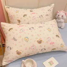 冬用全棉豆豆毛枕カバー【子供用・AB面・純綿・ミルクサンゴフリース】（セットアップ対応）