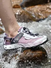 メッシュ通気性のスポーツサンダル【柔らかな底・アウトドア用・ビーチシューズ】