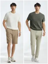 JSSD HOMME メンズ 夏用 蚕糸100% 半袖Tシャツ【クルーネック・ニットタイプ】