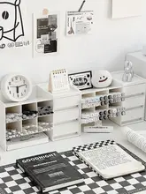 子供用デスク収納ボックス【斜め挿入式・引き出し付き・マーカー収納・多機能】