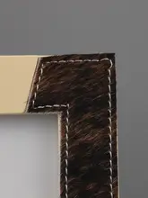 高級馬毛デザインの幾何学的フレーム付きトレイ【リビングや寝室のインテリアに最適】