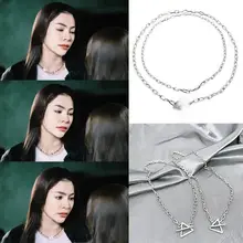 フェイと同じスタイル さんかくけい ペンダント バックル ネックレース