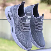 夏用メンズメッシュシューズ【通気性・軽量・ランニング・シンプルデザイン・白】