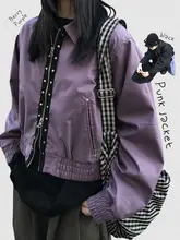 個性的なデザイン！ダブルジップの短めジャケット【パンクスタイル・スタッズ装飾付き】