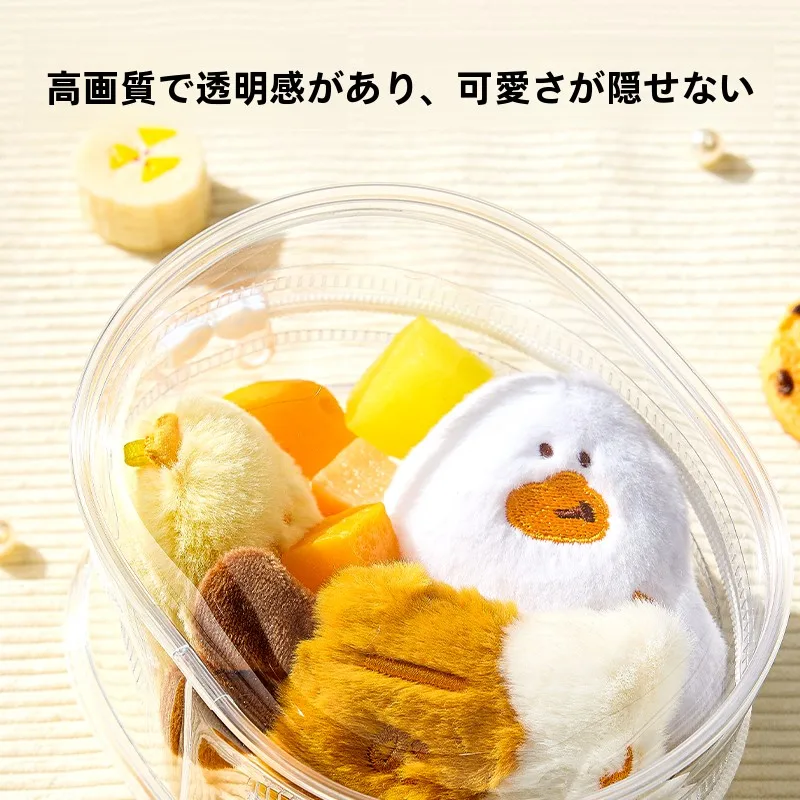 かわいいデザインの透明なぬいぐるみ保護ケース：青春少女風の高品質収納に最適