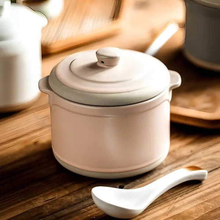 高級感ある陶器のスチームボウル【炊き込み料理・一人用・デザートにも最適】