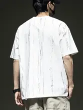 ビンテージ風バティック染めラウンドネック半袖Tシャツ【ゆったりサイズ・カジュアル】
