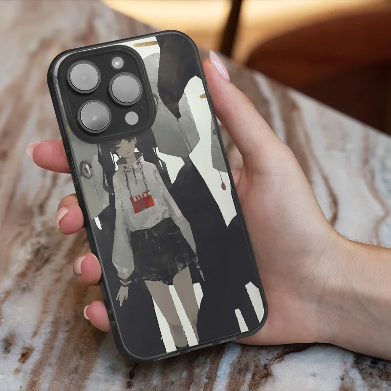 イラストレーターとのコラボスマホケース：9397号列车のアートデザインが特徴